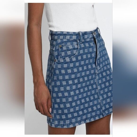 Molly Bracken Printed Denim MiniSkirt for Women - Picture 6 of 13